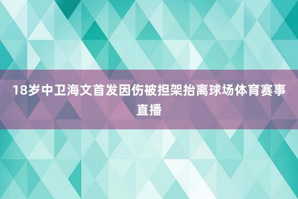 18岁中卫海文首发因伤被担架抬离球场体育赛事直播