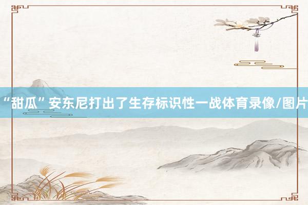 “甜瓜”安东尼打出了生存标识性一战体育录像/图片