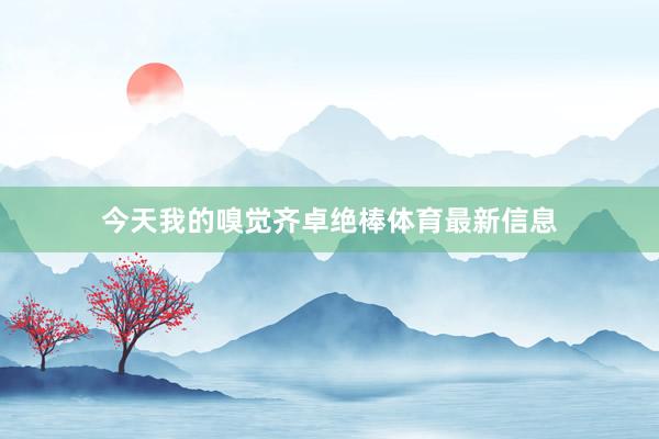 今天我的嗅觉齐卓绝棒体育最新信息