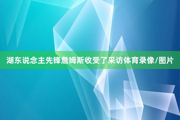 湖东说念主先锋詹姆斯收受了采访体育录像/图片
