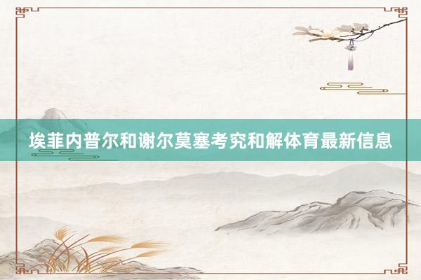 埃菲内普尔和谢尔莫塞考究和解体育最新信息