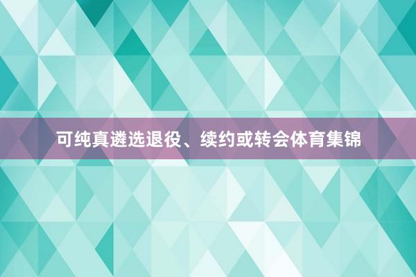 可纯真遴选退役、续约或转会体育集锦