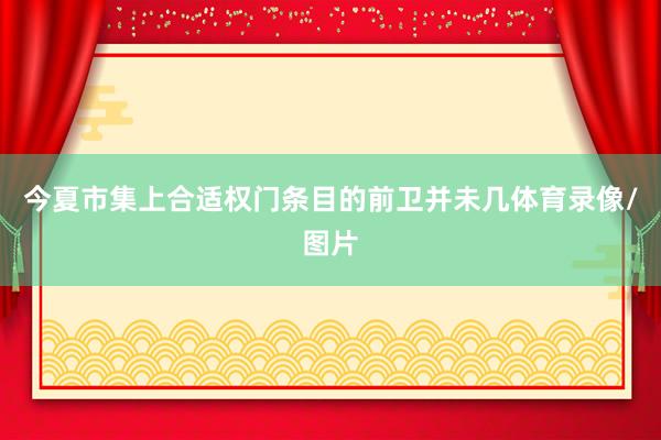 今夏市集上合适权门条目的前卫并未几体育录像/图片
