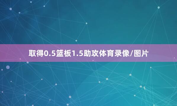 取得0.5篮板1.5助攻体育录像/图片