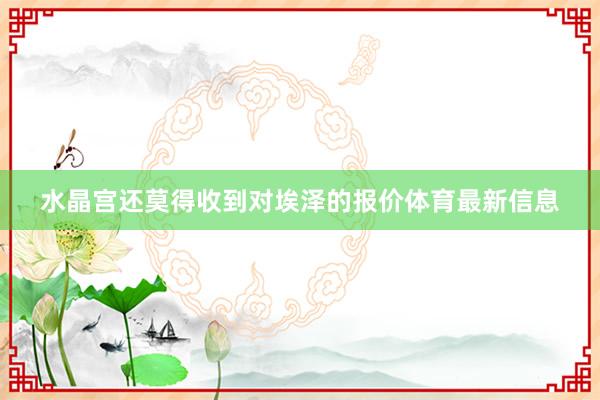 水晶宫还莫得收到对埃泽的报价体育最新信息