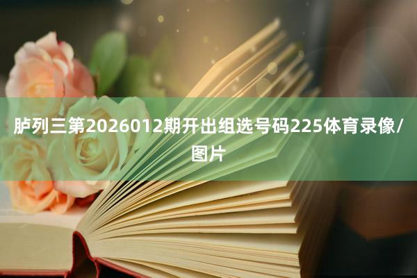 胪列三第2026012期开出组选号码225体育录像/图片