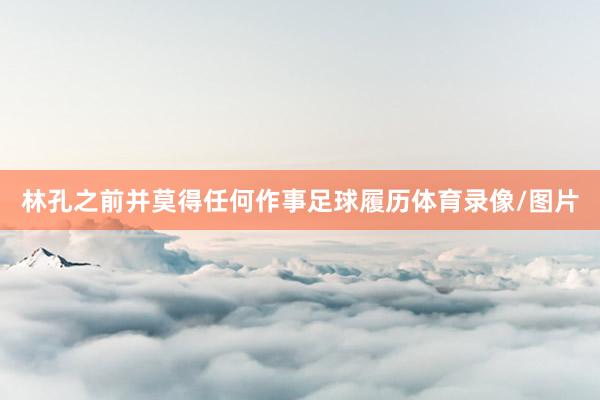 林孔之前并莫得任何作事足球履历体育录像/图片