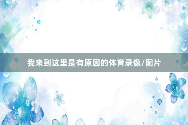 我来到这里是有原因的体育录像/图片