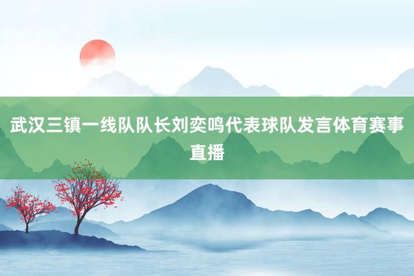 武汉三镇一线队队长刘奕鸣代表球队发言体育赛事直播