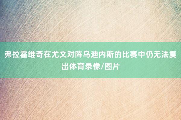 弗拉霍维奇在尤文对阵乌迪内斯的比赛中仍无法复出体育录像/图片