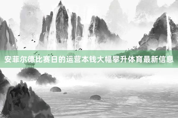 安菲尔德比赛日的运营本钱大幅攀升体育最新信息