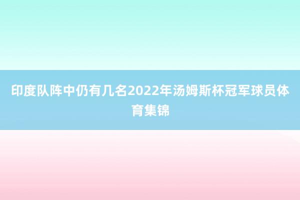印度队阵中仍有几名2022年汤姆斯杯冠军球员体育集锦